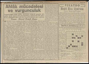  âk mücadelesi ve vurgunculuk Vurgunculuğun önüne ahlâkı düzeltmiye çalışarak geçmek isti- yenler, deniz suyumu kova ile...