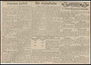  Asyanın içyüzü (Baştarafı 3/1 de) bir te imğını, kal kabukla yimeni beş; ine wa Duası ve sıdır. Asetonun imuşi,, Bugün «ton,