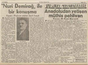    , 25 Ağustos 'N ul ri Demirağ, ile ir konuşma Yazan : Profesör doktor eden terbiyesi kursunda- ki öğretmen arkadaşlarla...