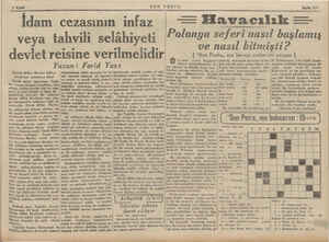    İdam cezasının infaz veya tahvili selâhiyeti devlet reisine verilmelidir Yazan : Ferid Yası Büyük Millet Meclisi Adliye |