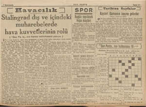  4 Biri : SON POSTA Stalingrad dış ve içindeki Bugün yapılacak , kupa maçları muharebelerde Ra arasinda yapılacak bu maçlarda