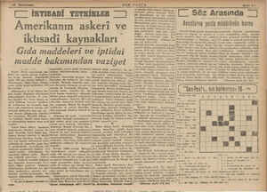      ( İKTISADİ TETKİKLER | Amerikanın askeri ve iktisadi kaynakları Gıda maddeleri ve iptidai madde bakımından vaziyet .—2—()