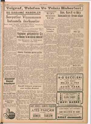     . ı , , ı 31 16 - Mart SON POSTA Sayfa 3 Telgraf, 'Telefon Ve 'Felsiz Haberleri | E. saa pe günler. ti muharebelerden BU