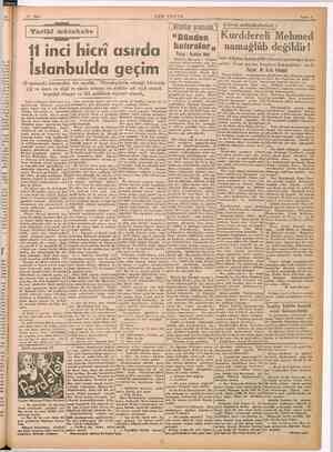  gez İİ es Güreş müsahabeleri : Tarihi müsahab .- | Tarihi müsah “Dünden (Küurddereli Mehmed 11 inci hicri asırda | Him” ...