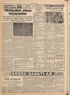    Pasifikten Marmaraya Türkiyeden dönen tayyareciler “Ben Amerikanım , günü nasıl tesid edildi ? Türkiyede bir müddet...