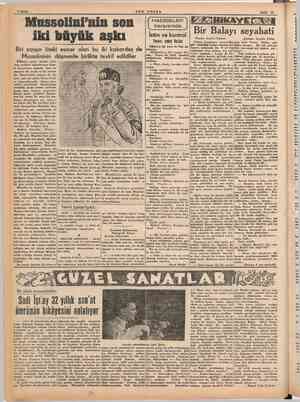    ge” 1 z i RA İ 4 Sayfa SON POSTA Eylül 15 al Mussolini'nin son deyim > karşısında Bi B 1 h İstim ve kontrol y yi m Yazan;