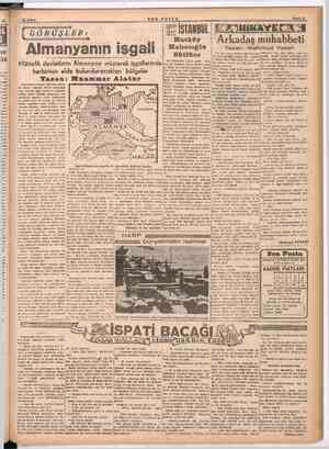    a ais 18 Şubat SON POSTA Almanyanın işgali Müttefik devletlerin Almanyayı müşterek işg A Ser İSTANBUL | 3 Hasköy Halıcıoğlu