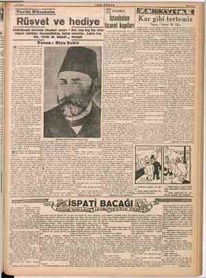    SENE Er İSTANBUL İstanbulun Tarihi Müsahabe Rüşvet ve Abdülhamid devrinin rüsumat nazırı “ Ben tam beş bin rüşvet be...