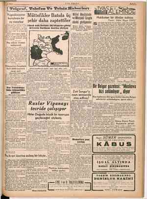    ( Telgraf, Felefon Ve Telsiz Haberleri Millet Meclisinde Yugoslavyanın kurtulması bir meselesi (R) — daha Batıda batısında