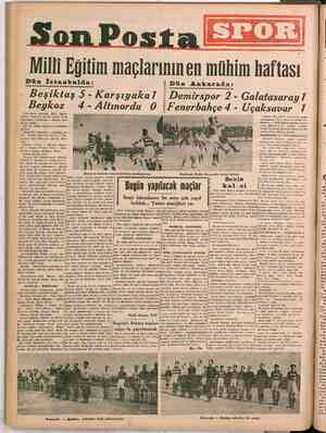    SonPosta Milli Eğitim maçlarınınen Dün İstanbulda: DELİL LL LL LL Lİ » Beşiktaş 5 - Karşıyaka! Beykoz Dün Şeref stadında