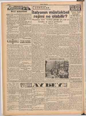  GÖRÜŞLER Yunus Nadi Abalıoğlu .. ww ayı i bilink rejimi ne olabilir? (vevrbsu İM iktidar mevkiine getirdiği için, kral ve...