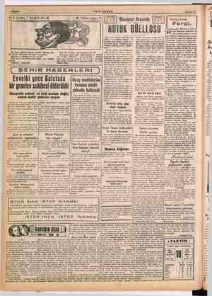  Gazeteler Arasında Sabahtan Sabaha "nir Ferşi. NUTUK DÜELLOSU 5 — Necmettin Sadak «nutuk düellosu» başlıklı başy: Truman ve