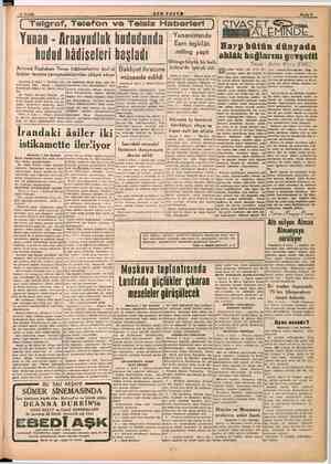    59 Aralık e Z BON POSTA (Cralarar, Telefon ve Telsiz Haberleri )| çiy, SERE Yunan - Arnavudluk hududunda | ezine hudud...