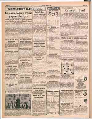     Çarşambadır Çarşamba: HABERLERİ Rahmetli ben! . MART - 1946 - ÇARŞAMBA doğum : yapımı ilerliyor Geçen yıllarda yapılan 15