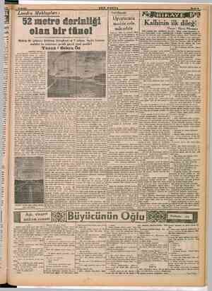  . Yeni Dünyada: derinliği | “5 | Kakiinik dileği mücadele Yazan : Nursu Marmara a olan bir tünel E ni Nehrin iki üre...