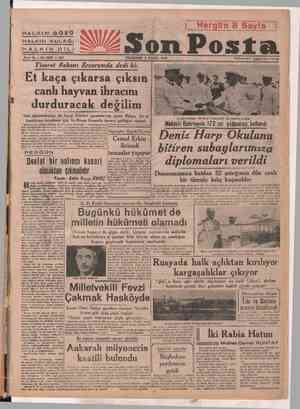    HALKIN GÖ HALKIN KULAĞI HALKIN D Sene 19 — No, 5637 - 861 Ticaret Bakanı Erzurumda dedi ki: zü ILİ PERŞEMBE 2 EYLÜL 1948