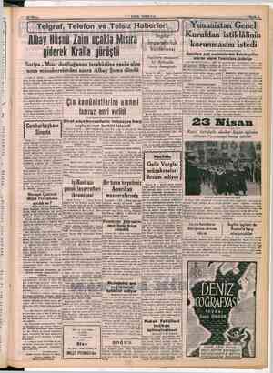    r — ATOVOR BŞ V kun in. * bi gi Hire bize kısaca şunları söyledi; gi e 22'Nisan a ( Telgraf, Telefon ve Telsiz Ha Albay...