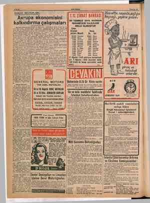       İSVİÇRE MEKTUPLARI: e eğ ii Avrupa akönörrilsini kalkındırma neşenin Sağlığın yegane gdam: T.G BANKASI TEMMUZ 1949...