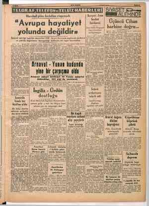  VEojin MA Me akel hi Marshall plânı hedefine ulaşamadı “Avrupa hayatiyet yolunda değildir» İktisadi işbirliği teşkilâtı...