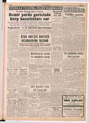  Sovyetler barıştan dem vuruyorlar Macaristanda 2,000 kişi I twit adi | Tehlike artıyor Rajk maral Demir perde gerisinde...