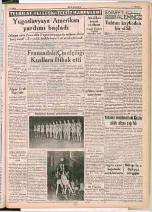  TreaSEBr REeBr EE eğ J pe Kkrehgrereygyp" SON POSTA Yugoslavyaya Amerikan yardımı başladı Dünya para fonu dün Yugoslavyaya üç