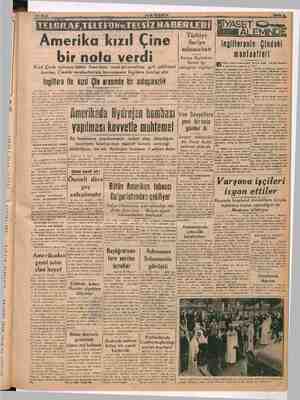  Türkiye Suriye münasebatı İngilterenin Çindeki menfaatleri Çinin hukuki durunu- Amerika kızıl Çine bir nofa verdi Kızıl Çinde