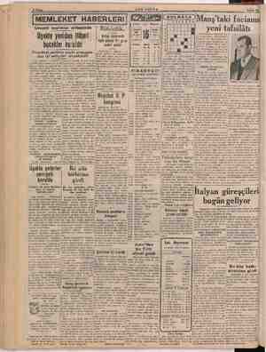    MEMLEKET HABERLERİ 'taki ŞUBAT - 1950 - Perşembe Umumi seçimler e ği t afsilâtı Uşakta yeniden İtibari || Antep civarında