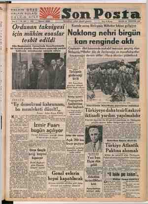 Son Posta Gazetesi 20 Ağustos 1950 kapağı
