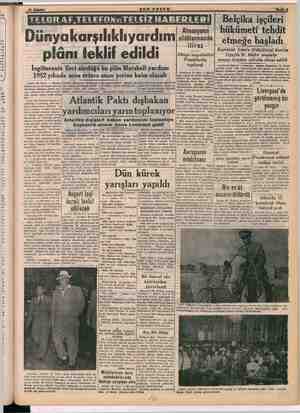       18 a ış sek Dünyakarşılıklıyardım! sünsın plânı feklif edildi İngilterenin ileri 1952 yılında sona erince onun yerine