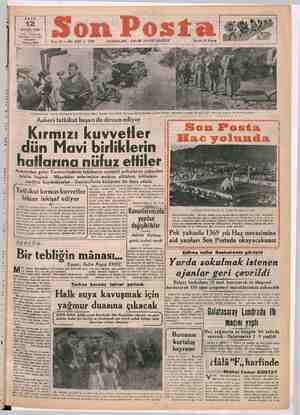    EYLOL 1950 | İdate; Yerebatan Çatalçeşme No. 25/1 İTANBUL Telefon: 20203 Askeri tatbikat bğarı ile devam Hye Kırmızı is dün
