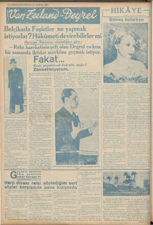    4-—-SONTELGRAF — 17 Mart 1937 Belçikada Faşistler ne yapmak istiyorlar ? Hükümeti devirebilirler mi —e T eEY GltE :...