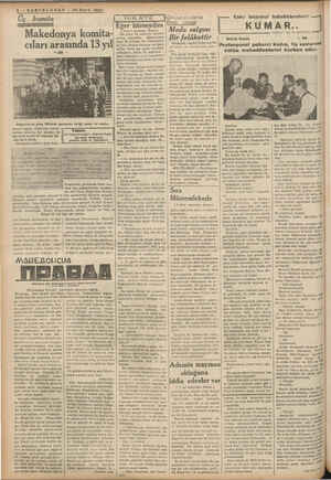    î î 6 - SONTELGRAF — 29 Mart 1937 Üç komita Makedonya komita- cıları arasında 13 yıl Bulgaristanda çıkan Mülbakat...