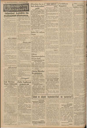  — SONTELGRAF— 26 Nisan 1927 istanbul Londra ile mukayese olununca.. Dün bir gazete: — Unutkan insanlar yalnız biz - ler...