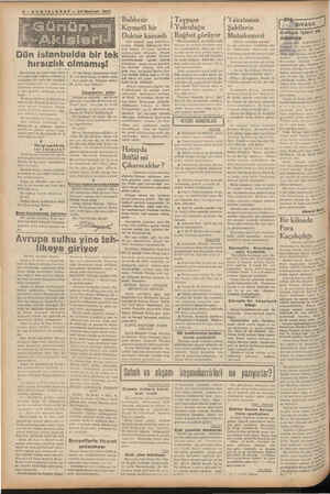    e 2 ONTELGRAF — 24 t M z Haziran 1937 Günün ';İ[L—DAküsnerü -Dün istanbulda bir tek hırsızlık olmamış! Bundan bir ay kadar