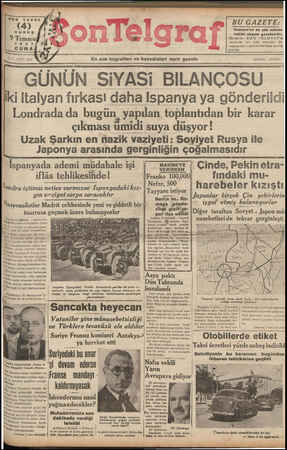    nn aai an irimunar; HER YERDE y BU GAZETE: İstanbul'un en çok satılan hakiki akşam gazetesidir. İl&nlarını SON TELGRAF'a