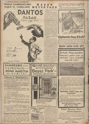  I-- s OHVTILCRAF -. 'l'oıııılıı“ı 1987 İNKIBAZI, HAZIMSIZLIĞI, MİDE EKŞİLİK VE YANMALARINI TUPS7 5ğ BUYÜK ,»2, 5o DÖRT NİSiT