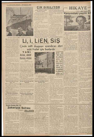  4—SONTELGRA F — 15 Temmuz 1937 Şanghay rıhtımında Şavsupalılaşmış cınmer Skiçi, LİEN, SİŞ Çınde milli duyguyu uyandıran dört