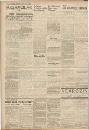  -SONTELGRAF — 121İkincikânun 838 AKŞAMCILAR! ---—.......ı—ı..—ıı- JESkİi bir akşamcının defterinden) Yezen: Osman Cemal...