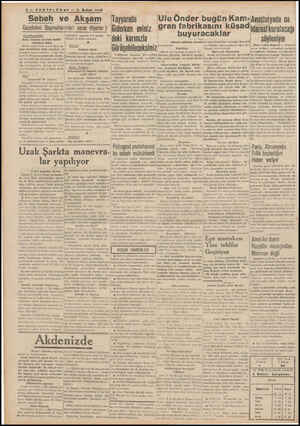  gae —Z FTT 2 —- #ONTELCPAP — 2 Şubat 1028 Sabah ve Akşam Gazeteleri Başmuharrirleri neler diyorlar ' YeRiNaN İNi a dd iini