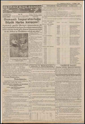  * 7 - SÖNTELGĞNRA* — 12 Mart 1938 | İSTANBUL BELEDiİYESiİ iLÂNLAR l Ölçüler nizamnamesinin 17 nci maddesi mucibince 938 sensi