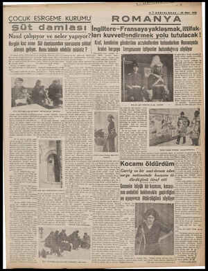  5 " SONTELGRAF — 29 Mart 1938 ÇOCUK ESİRGEME KURUMU| ROMANYA üt damlası WlngiltereveFransaya yaklaşmak, , ittifak- Nasıl...