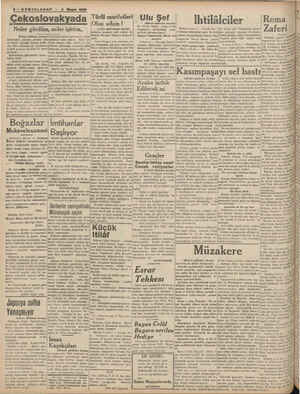         4 Mayı& 1938 3 ekoslovakyada Türlü marifetleri Ulu Şef | — Ihtilâlciler — Roma — Olan adam ! DAT an TI İ ge F . z (8