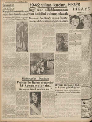    4 - SONTELARAP — 26 Mayıs 1938 -Başa gelen Çekilir. İki gençkadınla beraber çekilen resim. meşhur Alman diplomatını...