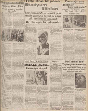    — Gâ2el, | Klod Tike; a oturan ak - K dö Vil.| 8 maç Sübeye gitmişti. —| Mi lıhk-'L' Parlâmentoda dör. | —“'ıüt- “kat...