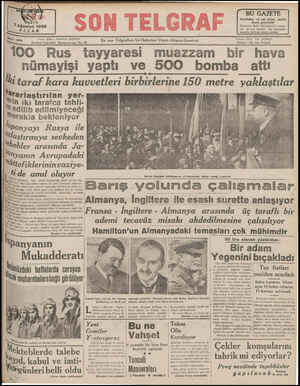  US UŞ 7 Ağustos 1938 Yazı İşlerlı Teleton 20827 İstanbul Cağaloğlu Nuruosmaniye No: 58 En sen Te|graflan Ve Haberleri Veren