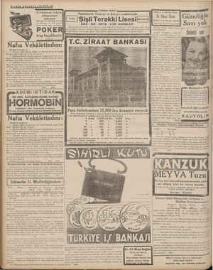    8 —SON TELGR — 21 £YLÖÜL 1938 Cildinizin tahriş Zührevi ve cild hastalıkları edüneücdlik aA Nî;ıı:hşım-iı Tramvay ve...