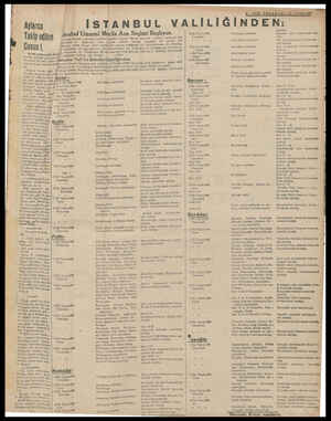  ON TELGRAF— T 1ci Teşrin 1938 Aylarca İSTANBUL VALİLİĞİNDEN: Ta((m edilen *tanbul Umumi Meclis Aza Seçimi Başlıyor. Sb Casus