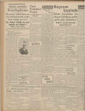    2—SON TELGRAF—?B'1! ci Teşrin 1938 içtimat meseleler Kısırlaşdırma - Buusulün tatbiki lâzım mı, - memleketimizde tatbi-...