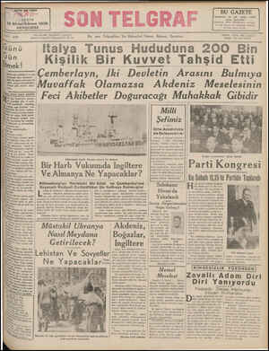  » ŞKURUS 15 Birincikânun 1938 PERŞEMBE YAZ İstanbul Cağaloğlu Nuruosmaniye No, 54 1 bazı elemanlar - (aki bir kusur noktasını