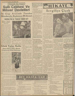  4—SON TELGRAF —10 TEMMUZ 1939 Avrupada Son Vaziyet Sulh Cebhesi Ve Mihver Devletlerı İki Grup Arasında Yeniden Müzakereler